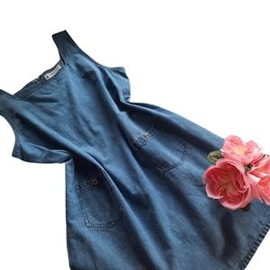 Vintage Marsh Landing Blues Sleeveless Denim Dress